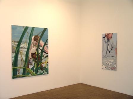 Ausstellungsansicht: Axel Raben Gallery New York, 2004, Im Schilf, Karl