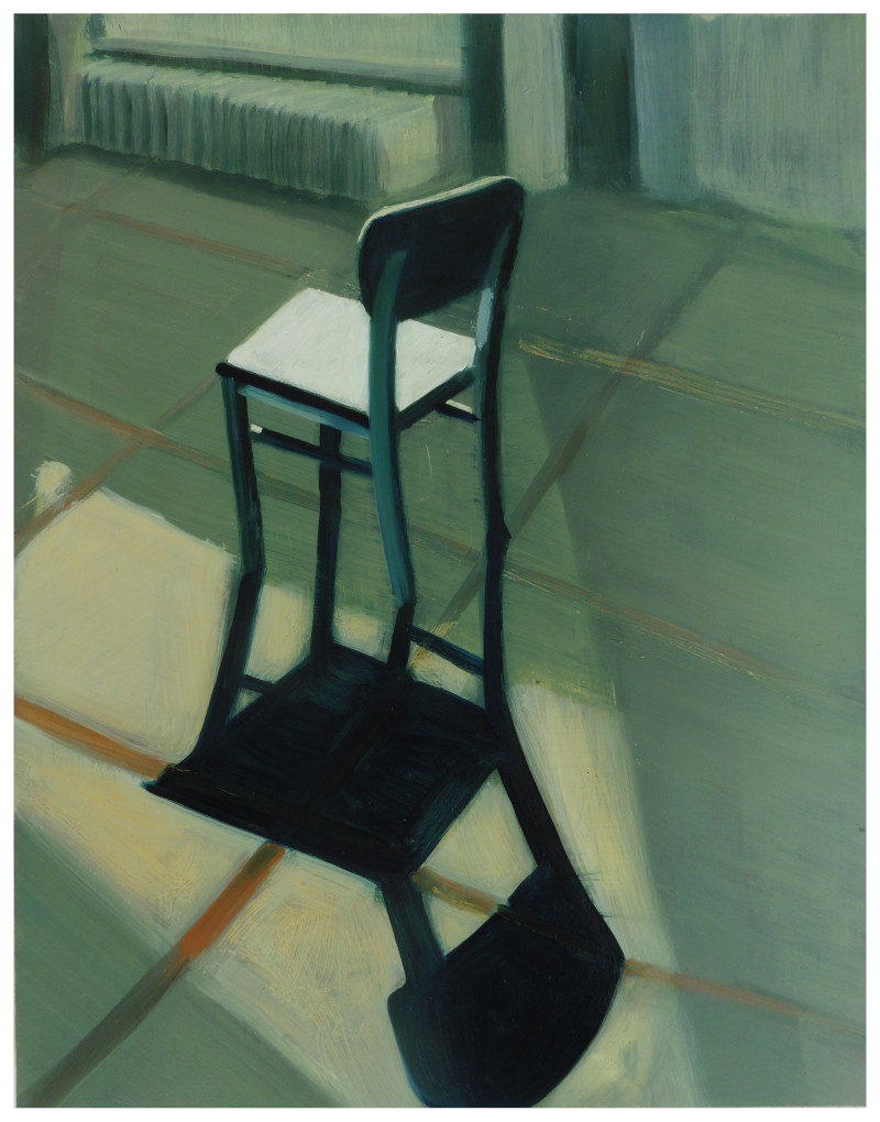 Stuhl, 2020, Öl auf Alumium, 40x30 cm, Privatsammlung Bern, CH